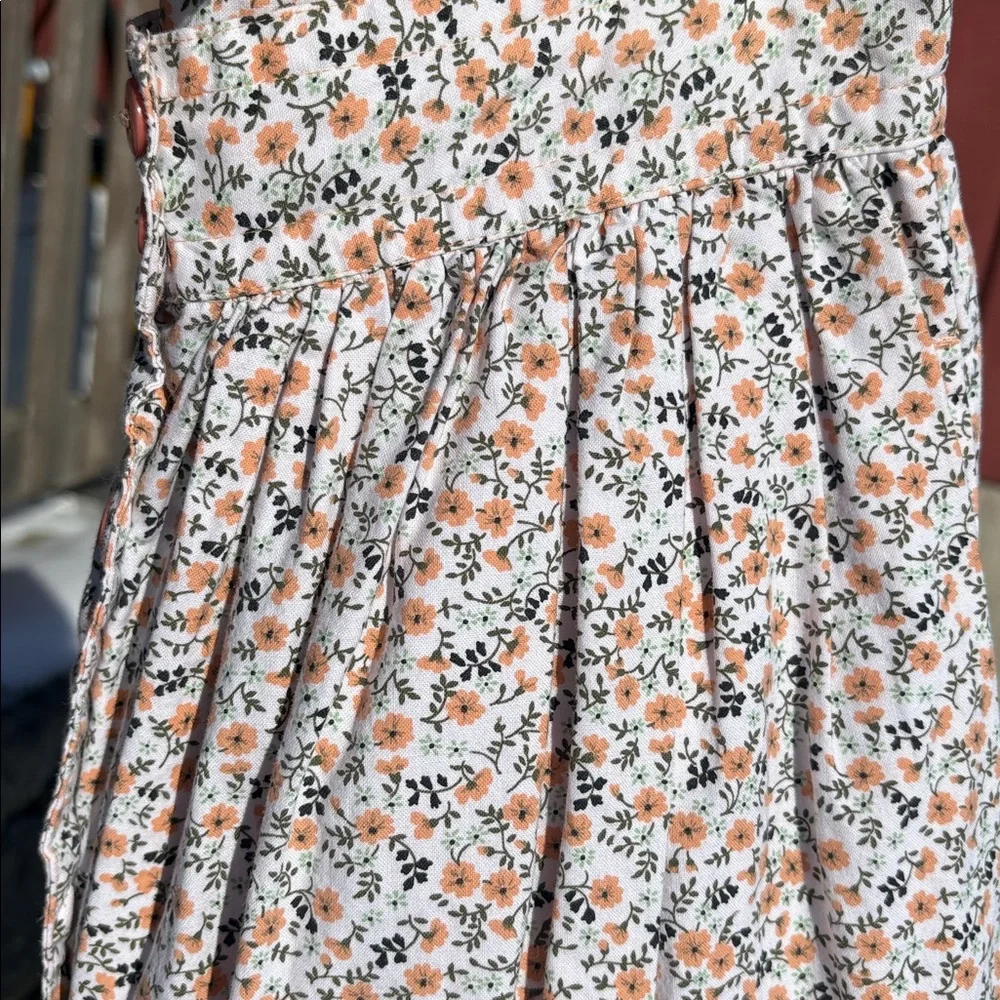 Pinwheels Floral Boho Festival Button-Down Skirt Cotton Vintage women 2 junior 7 - Picture 8 of 12